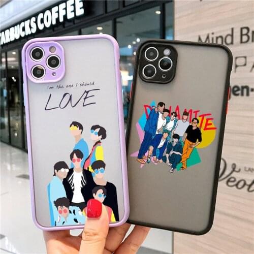 ZUIDID Dynamite Kpop Phone Case For iPhone 12Mini 11 Pro Max XR XS Max SE20 7 8 6Plus Fashion Korean Transparent Hard Cover Capa