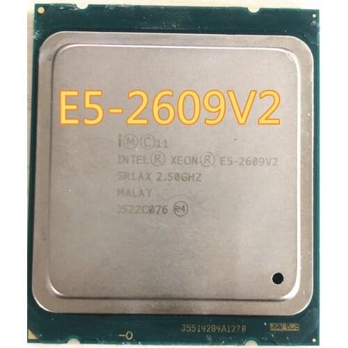Intel Xeon E5-2609 v2 E5 2609 v2 2.5GHz Quad-Core Quad-Thread 10M 80W LGA 2011 CPU Processor 2609V2
