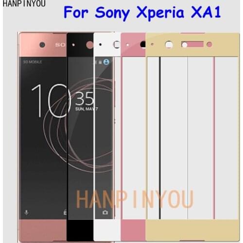 For Sony Xperia XA1 / Dual 5.2" Full Cover Tempered Glass Screen Protector Ultra Thin Premium Explosion-proof Protective Film