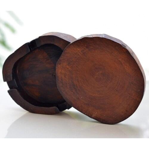55% Dropshipping!!Tree Stump Shape Ash Tray with Lid Wood Art Collection Smoking Ashtray for Home