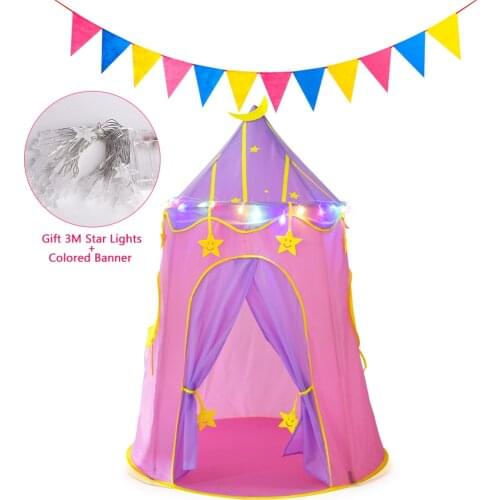 Play Tent for Children,Princess Castle Outdoor Indoor Play Tent Gifts Space Childrens Tent Child Room Decor with Storage Bag
