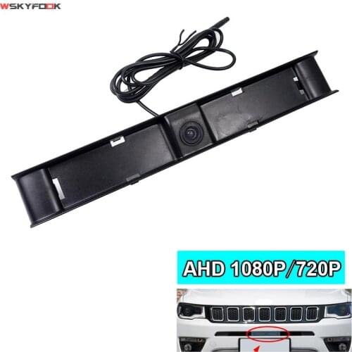 Special Vehicle Logo Grille Front View Camera For Jeep Compass 2017 2018 Positive Image Parking camera