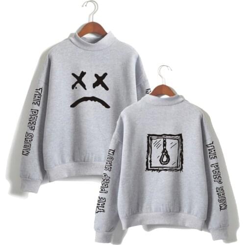 Lil Peep Sweatshirt Long Sleeves Tracksuit Antumn Fleece Turtleneck Hip Hop Hoodies Big Size 4XL