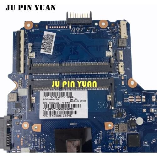 858043-601 858043-001 DINERAMD-6050A2822801-MB-A02 For HP 245 G5 14-AN Laptop motherboard A6-7310 all fully Tested