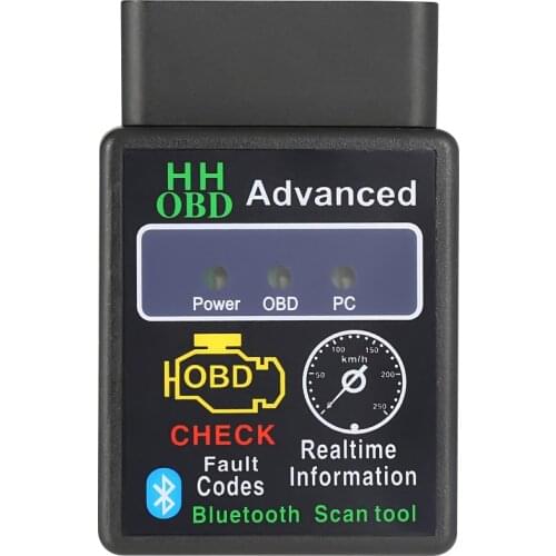 Mini ELM327 V2.1 Bluetooth HH OBD Advanced OBDII OBD2 ELM 327 Auto Car Diagnostic Scanner code reader scan tool hot selling