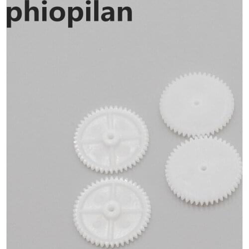 PHIOPILAN 0.5 modulus 46T 2A 46 Teeth Plastic Spindle Gear,Motor gear fit to 2mm optical axis