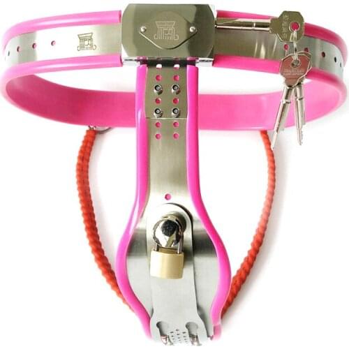 Female Model-Y Curve Waist Adjustable Stainless Steel female chastity belt Enforcer Chastity Device BDSM Sex Toys
