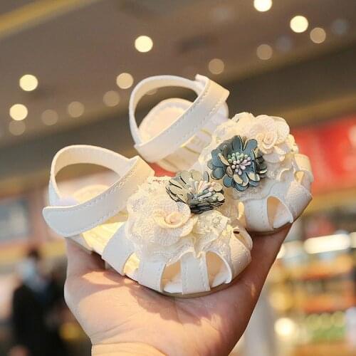 Baby Girls Flower Sandals Toddler Shoes Kids Infant Shoes Spring/summer Children Fashion Sandals0-2 Years Old