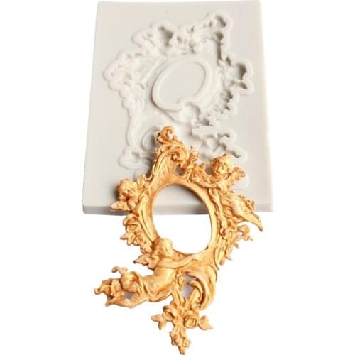 European-style lace silicone mold decoration tool chocolate mold cake, Gumpaste mold, Sugarcraft, kitchen utensils