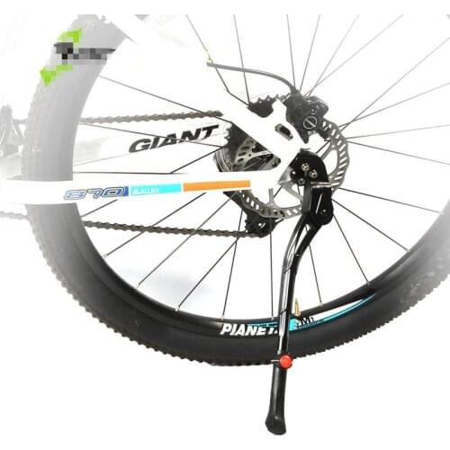 Cycling Bicycle Kickstand Adjustable Aluminum Bike Side Folding Cycling Side Stand Parking Leg Rod Mountain Road Bike Parts