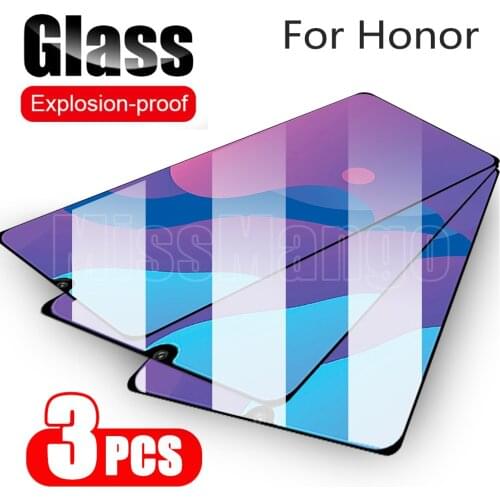 3pcs Protective Glass For Honor 9A Screen Protector For Huawei Honor 9C 9S For Huawei Honor 8c 8x 8a 8s 8s prime Tempered Glas