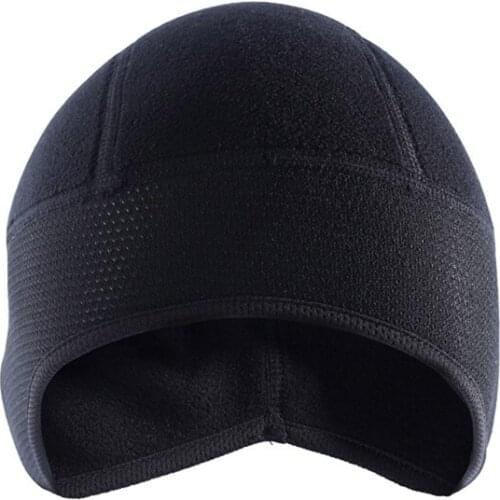 Winter Outdoor Sports Wear Hiking Skiing Bike Bicycle Cycling Cycle Fleece Thermal Windproof Men Face Scarf Hat Caps Black