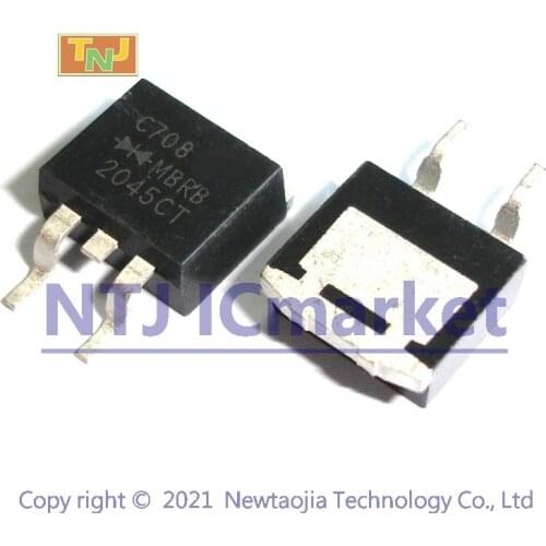 10 PCS MBRB2045CT TO-263 MBRB2045 MBRB 2045CT Dual Schottky Barrier Rectifiers