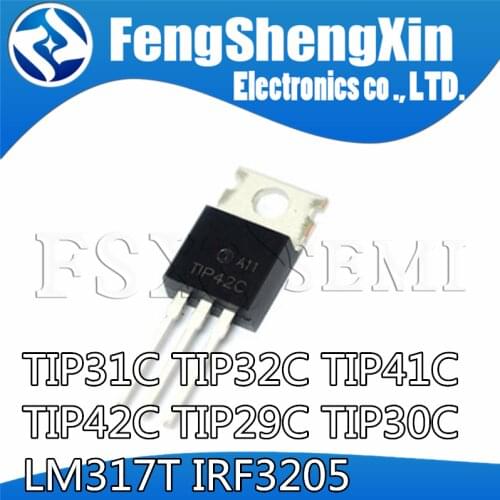 10pcs TIP29C TIP30C TIP31C TIP32C TIP41C TIP42C LM317T IRF3205 Transistor TO-220 TO220 TIP31 TIP32 TIP41 TIP42 LM317 IRF3205PBF