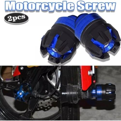 2pcs Shock Absorber Screw Aluminium Alloy Cap Protective Nut Cover Motorcycle Big Size Axel Cap Front Shock Nut Cap