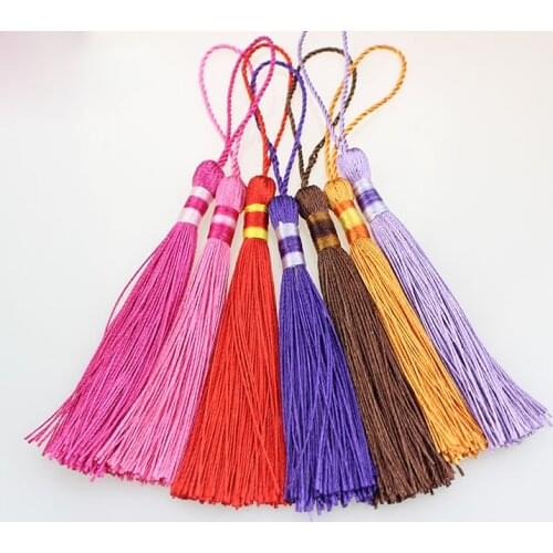 200pcs/lot Chinese knot Silk Tassel Long Rayon Thread Tassels Handmade Cotton Tassel Jewelry Supplies Wholesale