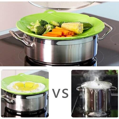 26CM Silicone Anti-overflow Cover Anti-overflow Dustproof Anti-fog Cover Kitchen High Temperature Anti-Splashing Boiling Cover