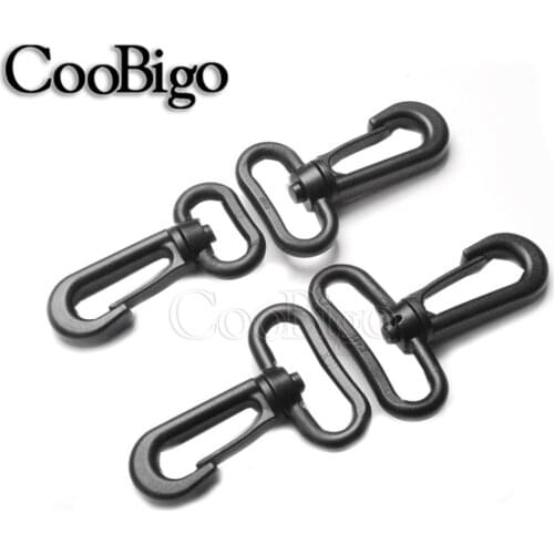 5pcs Plastic Swivel Snap Rotary Hooks Buckles For Backpack Strap Key Ring Belt Webbing Bag Parts Size 21mm 25mm 31mm 38mm