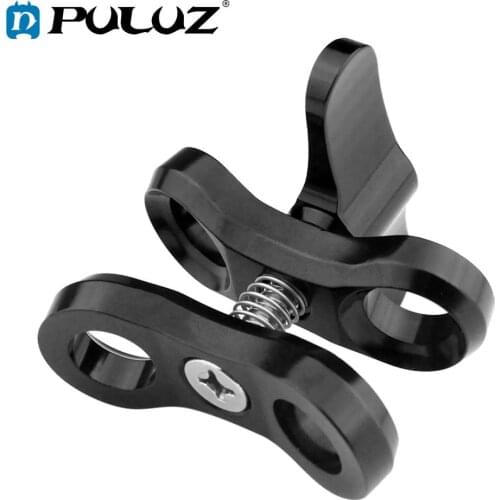 PULUZ Aluminum Diving light Bracket Tripod Connector Ball Head Mount Adapter for Underwater Diving Photography Video Light Torch