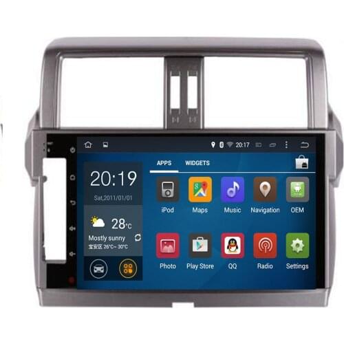 Android 10 car DVD octa Core 4GB RAM 32GB rom IPS screen multimedia player for TOYOTA prado LC150 2014 2015 head units