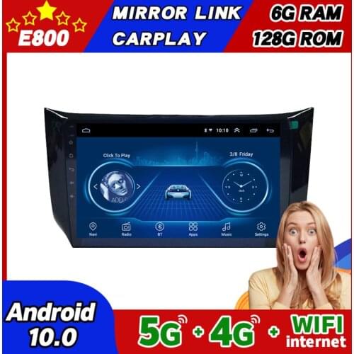 NEW 6GB Ram 128GB Rom 9 Inch 2Din Car Radio Android 10.0 Multimedia Autoradio Stereo For Nissan Sentra B17 Sylphy 2012 2017