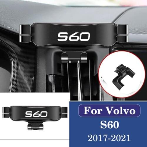Car Mobile Phone Holder Gravity Mounts Stand GPS Navigation Bracket For Volvo S60 2017 2018 2019 2020 2021 Car Accessories
