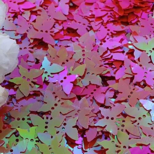 Butterfly Sequins 13*17mm Flat Loose PVC Sequin With 2 Holes Paillette DIY Wedding Crafts Decoration Jewelry Making Confetti 10g