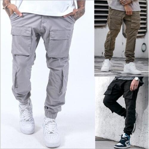 Men homme Cargo Pants Men 2021 Hip Hop Streetwear Jogger Pant FashionTrousers Gyms Fitness Casual Joggers Sweatpants Men Pants