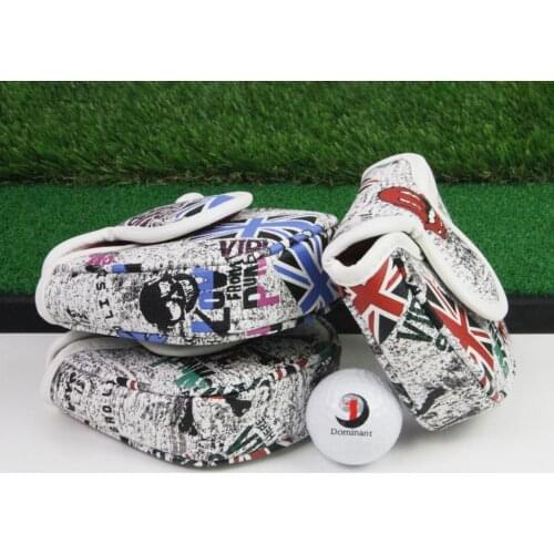 PU Mallet Putter Cover Headcover With For