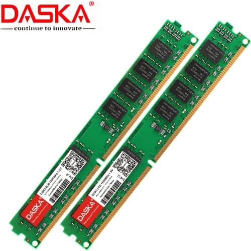 DASKA Brand DDR3 4GB (2pcsx2GB) 1600/1333 MHz 1.5V 240Pin 8GB 16GB PC3-12800/10600 For Intel Desktop Memory DIMM
