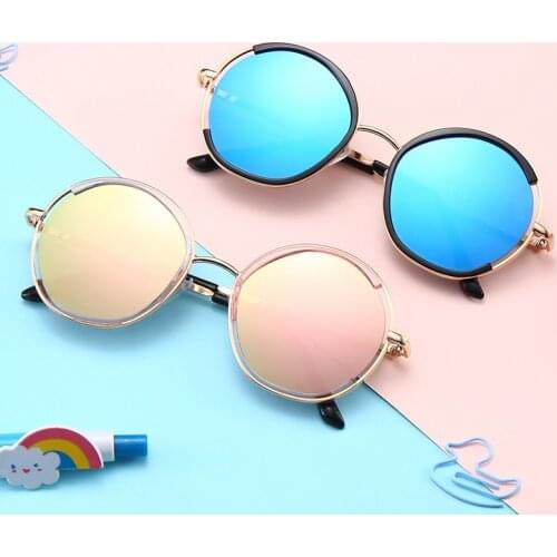 2021 Kids Sunglasses Girls Round Outdoor Children Boys UV400 Lens Baby Sun glasses Cute Eyewear Shades Cycling Sunglasses