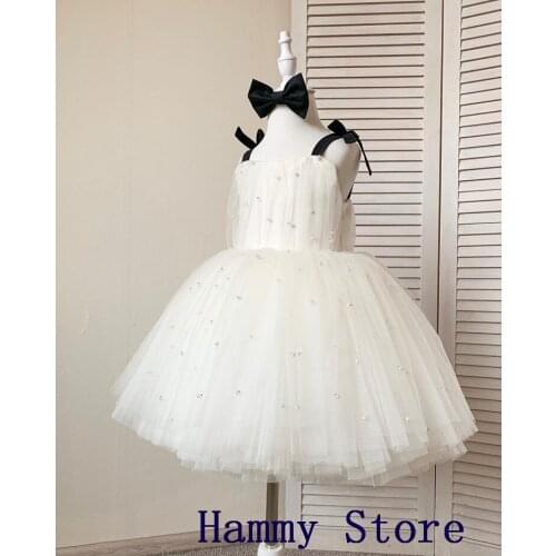 Kids Pageant Evening Gown Party Beading Lace Princess Wedding First Communion Clothes