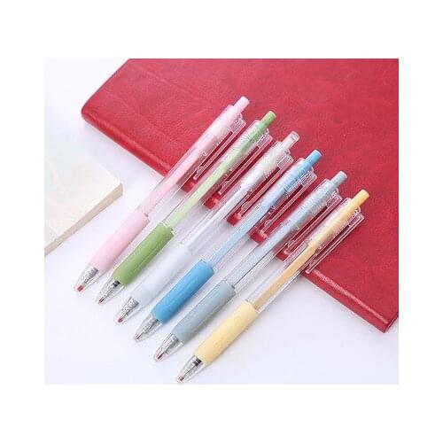 Morandi gel pen ins high-value student net red press pen black core 0.5 non-printed style student pen wholesale