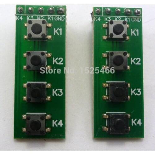 TB371*2 2pcs 4 key MCU keyboard push button switch Matrix for UNO MEGA2560 DUE raspberry pi banana pi Breadboard FPGA CPLD STM32