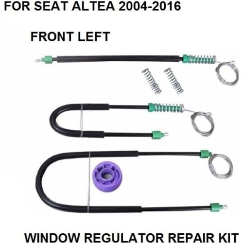 FOR SEAT ALTEA 5P1 XL 5P5/5P8 WINDOW REGULATOR REPAIR KIT FRONT-LEFT SIDE NEW 2004-2016