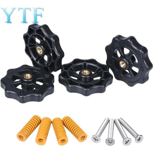 3D Printer Accessories CR10 Hot Bed Leveling Nut M4*40mm M4 Nut + Spring Leveling Assembly