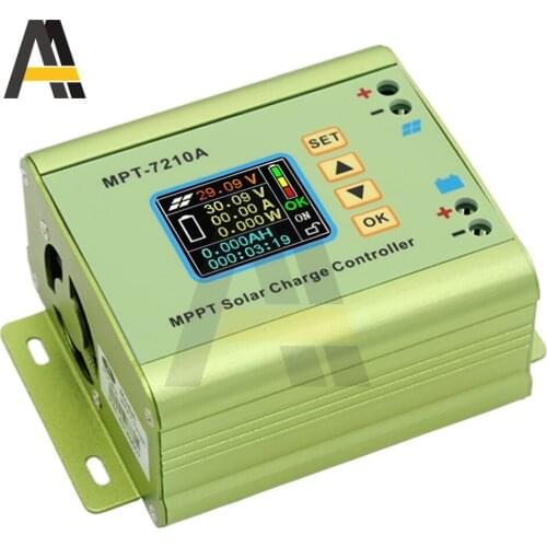 MPT-7210A Solar Charge Controller 10A MPPT For 24V 36V 48V 60V 72V Lithium Battery Bank Solar DC12-60V to DC15-90V boost module