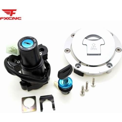 For Honda CB900 919 Hornet 2002-2007 2006 2005 2004 2003 Motorcycle Ignition Key Switch Seat Lock Fuel Tank Gas Cap Cover Set
