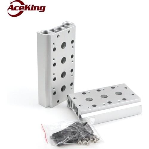 Solenoid plate bottom 4v210-06/110 bus plate base 200mm-2f3f4f5f6f7f8f9f10f bit manifold plate bus-hole air exhaust valve set