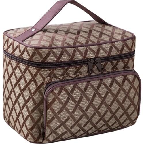 2021 new Woman Men Cosmetic Bags Diamond Lattice Organizer Makeup Bag Travel Storage Toiletry Large Capacity Beauty Bag SZL603