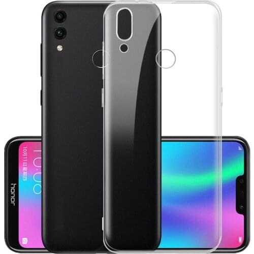 Transparent TPU case for honor 8C Soft Case Protection Handbags Silicone Shockproof Phone Cover Cases for for honor 8C