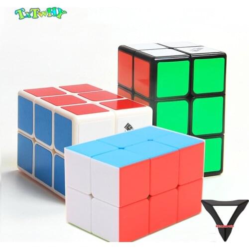 QiYi MoFangGe 2x2x3 Magic Cube 223 White/Black/color professional magics Speed Puzzle Cubes Kids Educational Funny toys for boys