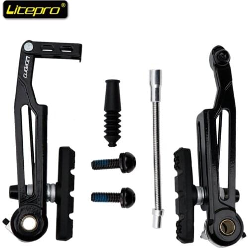 Litepro 412 Folding Bike V Brake Caliper 110mm Ultralight Aluminum Alloy Long Arm Bicycle Parts