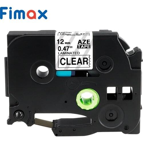 Fimax Compatible for Brother P touch Label Tape TZe131 TZe-131 Black on Clear Brother P-touch Label Maker Brother Label Printer