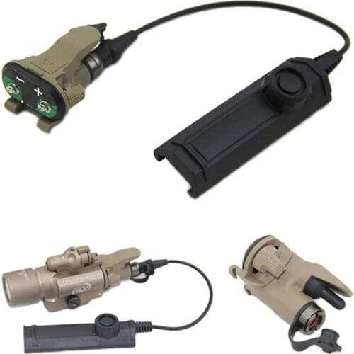 Tactical Remote Dual Switch Assembly For X-Series X300 X400 WeaponLights Constant Momentary Control Flashlight Tape