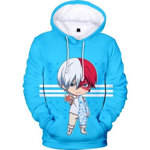 Anime My Hero Academia Hoodies cute Kids Sweatshirt Boys Girls 3D Hoodded Cosplay Boku No Hero Academia mens spring Tracksuit