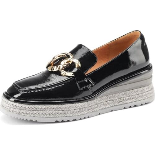 ROYESIC Ms. Debi shoes, British retro single shoes, straw craft sole, full-skin production