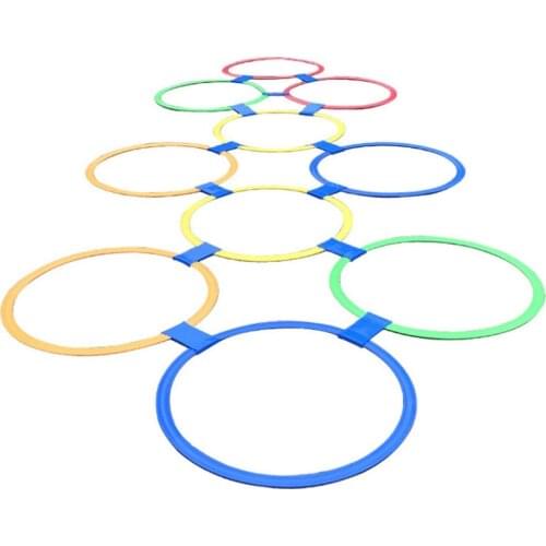 Outdoor Fun Game Jumping Ring Kindergarten Teaching Aid Sport Toy Hopscotch Jump to the Grid Children Sensory Training Equipment