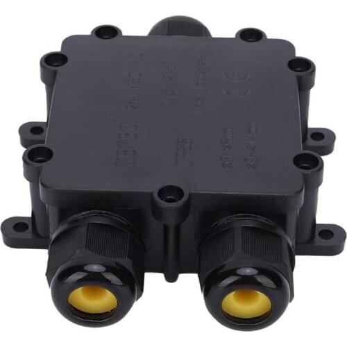 Waterproof Junction Box Outdoor Connector 3 Way Flame Retardant Cable Connector Case IP68 YB730
