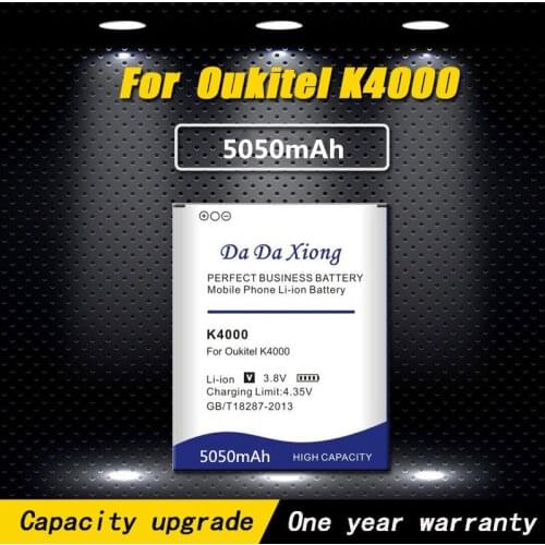 High quality 5050mAh K4000 Battery for Oukitel K4000 Phone Battery Free shipping
